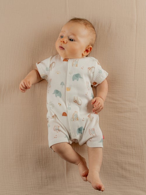 Barboteuse,, Jersey fantaisie Noukie's - Kiabi