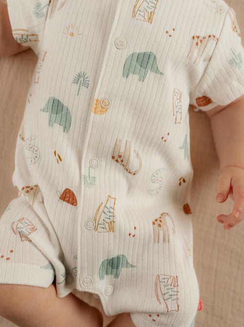 Barboteuse,, Jersey fantaisie Noukie's - Kiabi