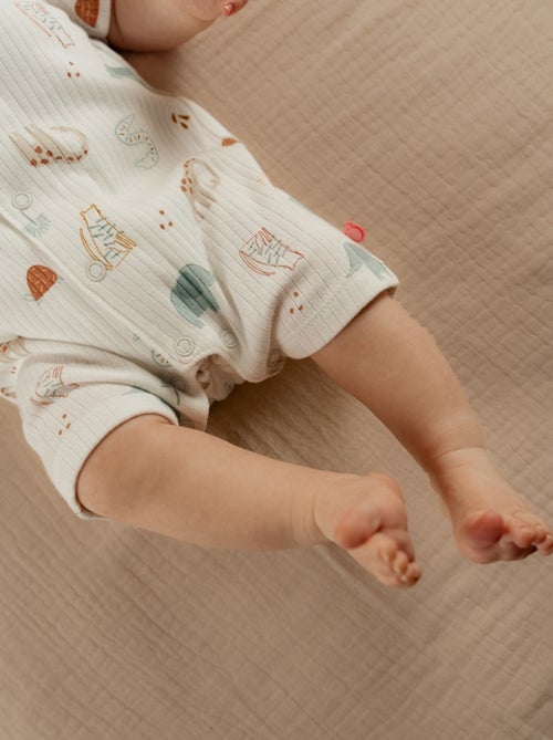 Barboteuse,, Jersey fantaisie Noukie's - Kiabi