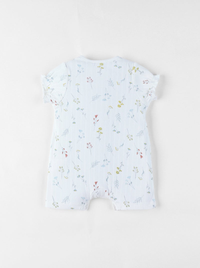 Barboteuse, Jersey pointelle Noukie's Blanc - Kiabi