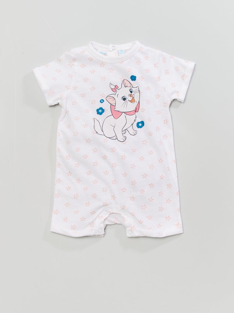 Barboteuse 'Marie' 'Disney' blanc/rose - Kiabi