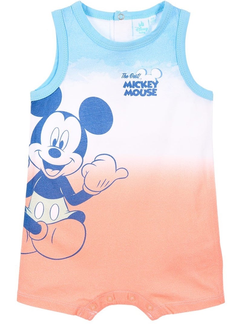 Barboteuse mickey mouse bébé| licence officielle Orange - Kiabi