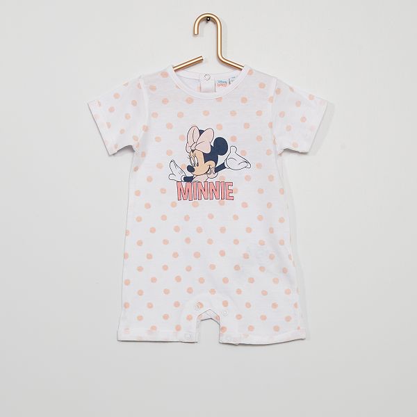 Barboteuse Minnie Bebe Fille Blanc Kiabi 7