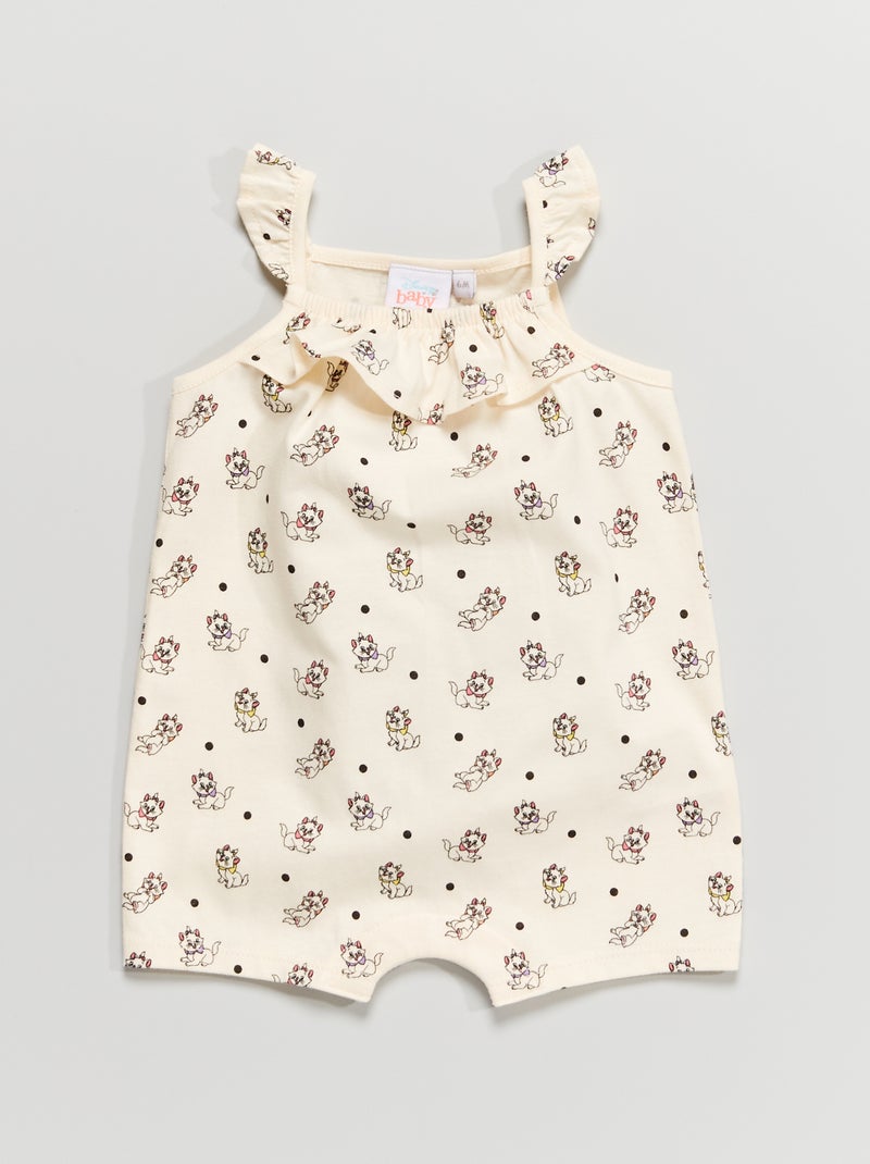 Barboteuse pur coton 'Disney' Blanc 'Marie' - Kiabi
