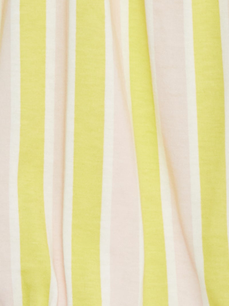 Barboteuse short à bretelles BLANC - Kiabi