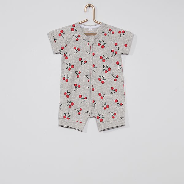 Barboteuse Zippee Dim Bebe Fille Gris Kiabi 12 00