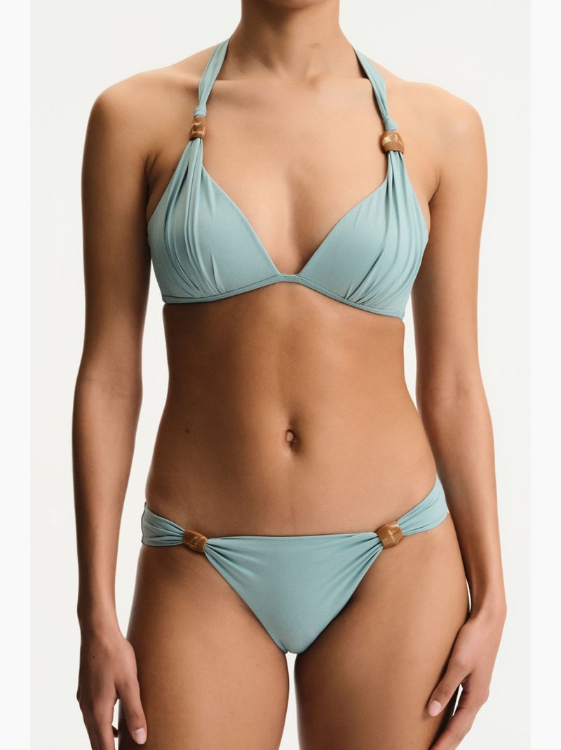 Barenya haut de bikini froncé penti Bleu ciel - Kiabi