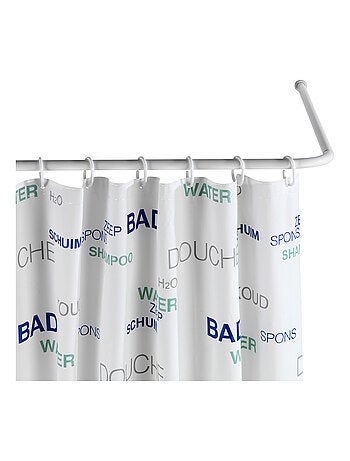 Barre d'angle de douche en aluminium