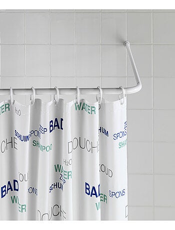 Barre d'angle de douche en aluminium