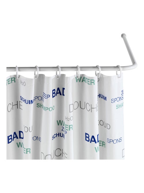 Barre d'angle de douche en aluminium - Kiabi
