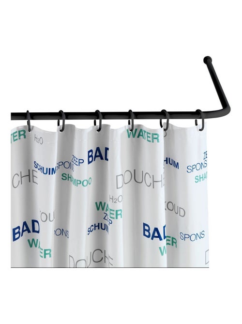 Barre d'angle de douche universelle en aluminium - Kiabi Barre d'angle de douche universelle en aluminium - Kiabi