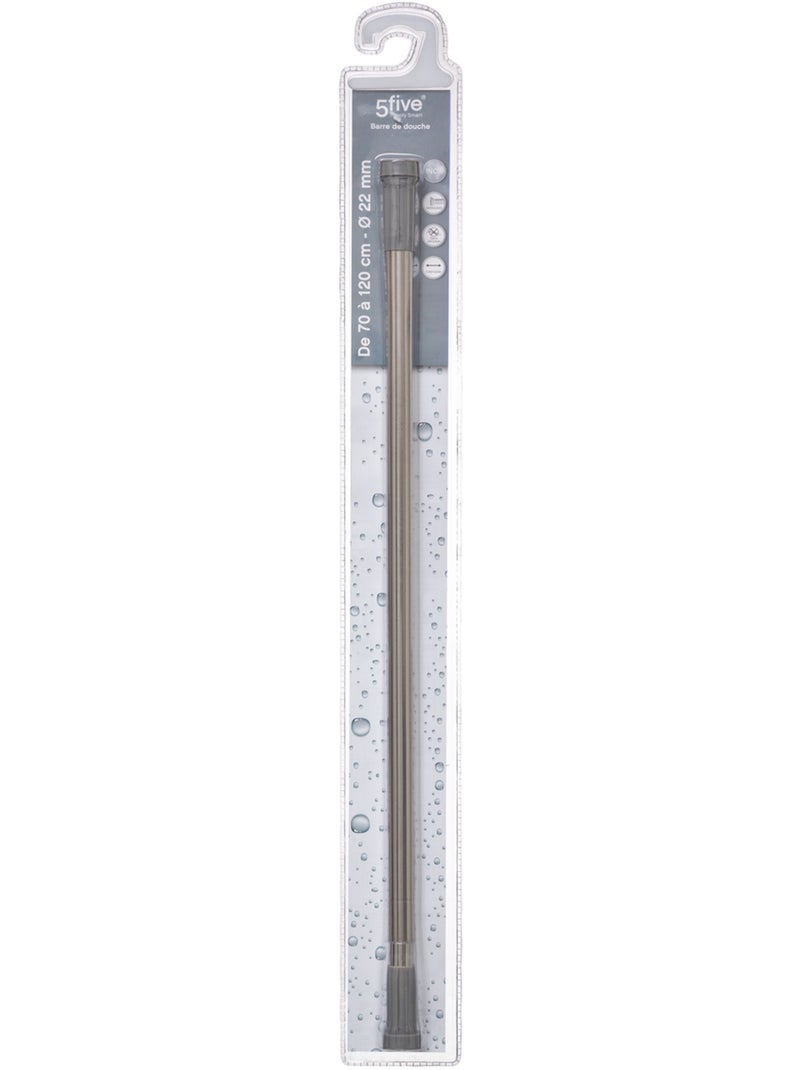 Barre de douche extensible en acier inoxydable Gris - Kiabi