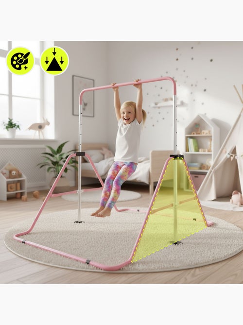 Barre de gymnastique enfant hypermotion réglable et pliable dès 3 ans - Kiabi