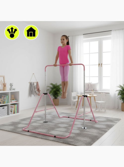 Barre de gymnastique enfant hypermotion réglable et pliable dès 3 ans - Kiabi