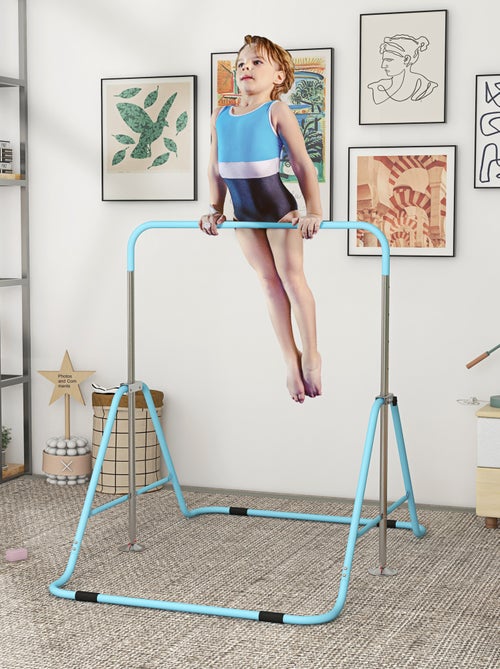 Barre fixe de gymnastique enfant pliable hauteur réglable acier - Kiabi Barre fixe de gymnastique enfant pliable hauteur réglable acier - Kiabi