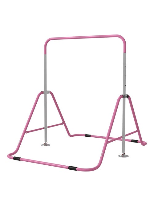 Barre fixe de gymnastique enfant pliable hauteur réglable acier - Kiabi