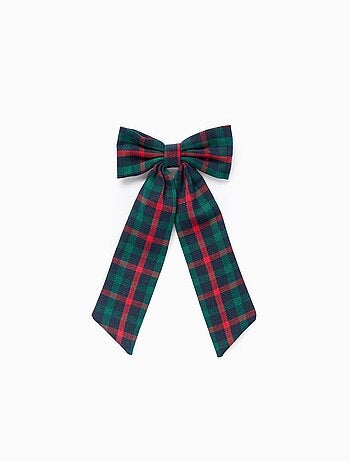 Barrette à cheveux avec nœud à carreaux You&Me