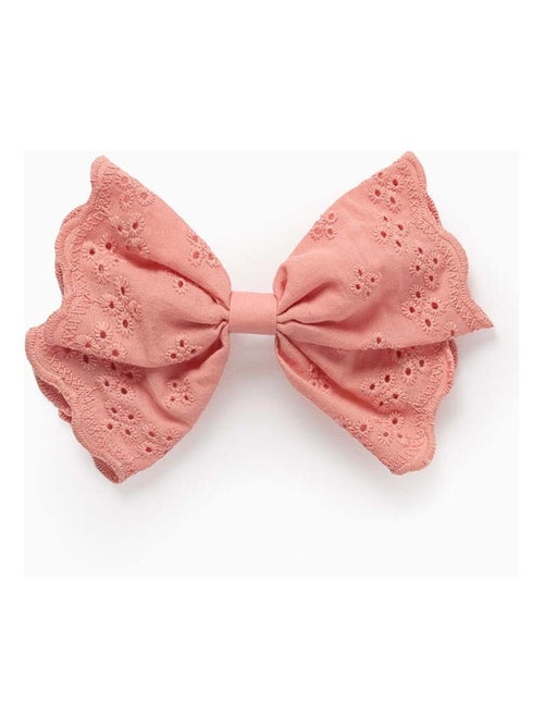 Barrette à Cheveux avec Nœud en Broderie Anglaise - Kiabi