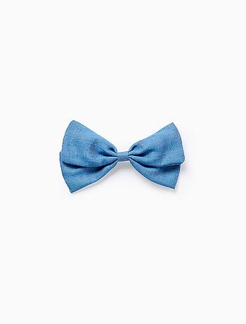 Barrette à Cheveux avec Nœud en denim