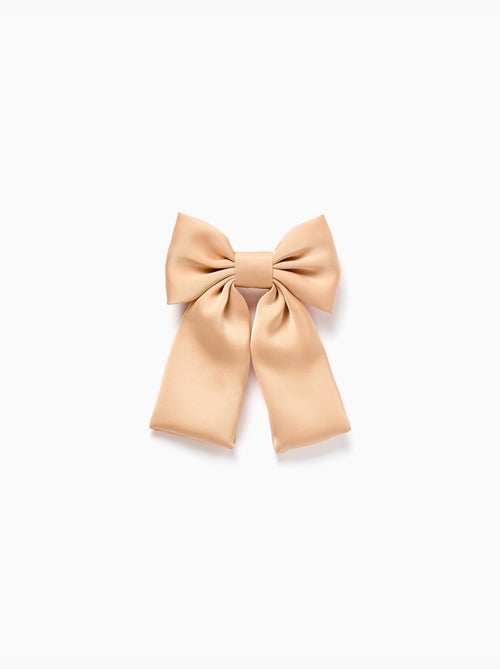 Barrette à cheveux avec nœud en satin - Kiabi