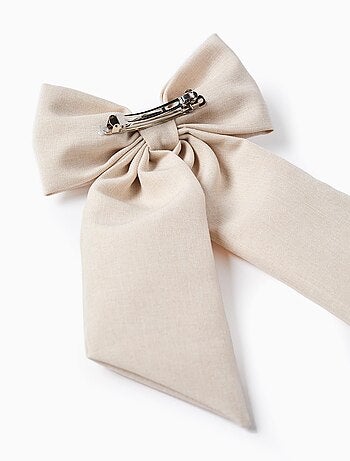 Barrette à Cheveux avec Noeud en Tissu