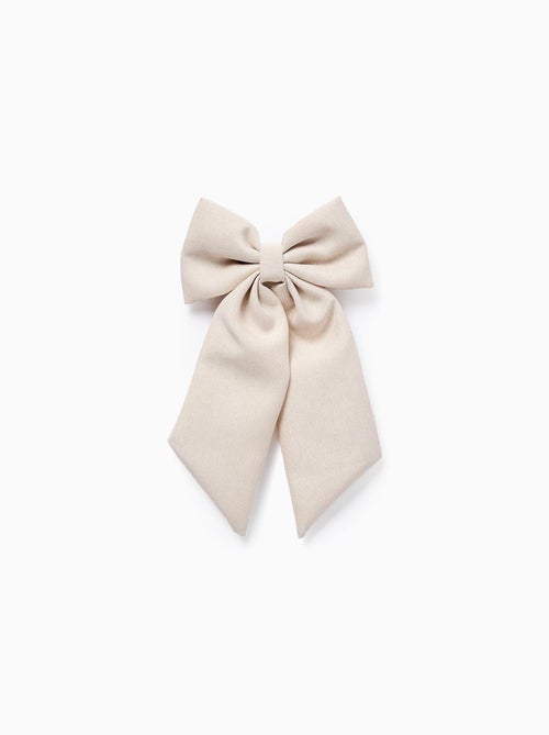 Barrette à Cheveux avec Noeud en Tissu - Kiabi