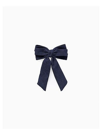 Barrette à Cheveux avec Nœud en Velours Côtelé
