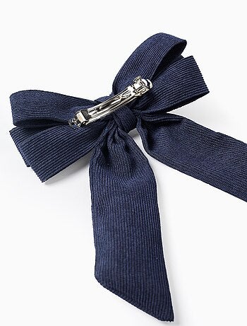 Barrette à Cheveux avec Nœud en Velours Côtelé