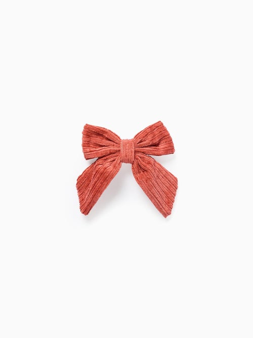 Barrette à Cheveux avec Nœud en Velours Côtelé - Kiabi