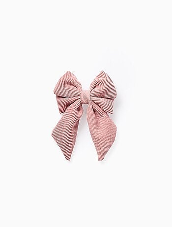 Barrette à Cheveux avec Nœud en Velours Côtelé