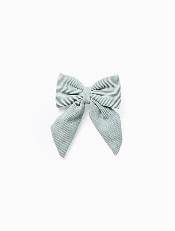 Barrette à Cheveux avec Nœud en Velours Côtelé