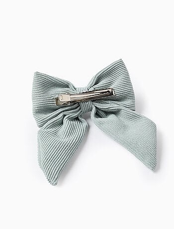 Barrette à Cheveux avec Nœud en Velours Côtelé