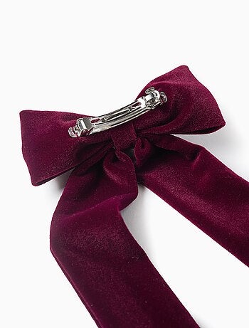 Barrette à Cheveux avec Nœud en Velours
