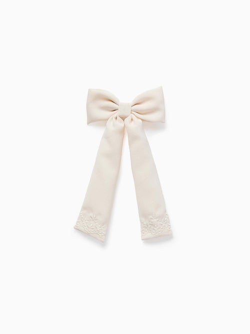 Barrette à Cheveux avec Nœud et Broderie - Kiabi