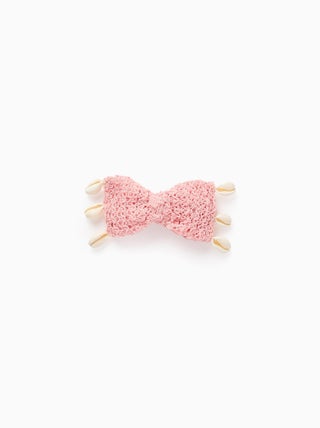 Barrette à Cheveux avec Noeud et Coquillages