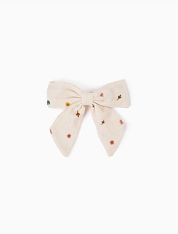 Barrette à cheveux avec nœud fleuri