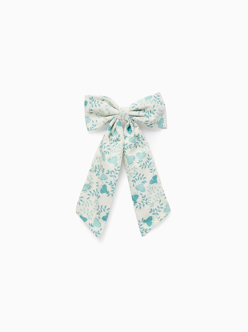 Barrette à Cheveux avec Nœud Floral Gris clair - Kiabi