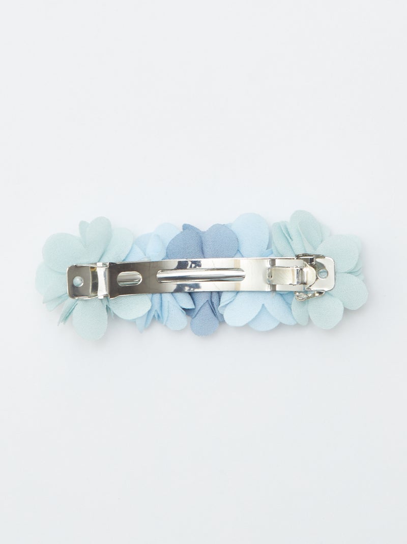 Barrette à fleurs cérémonie BLEU - Kiabi