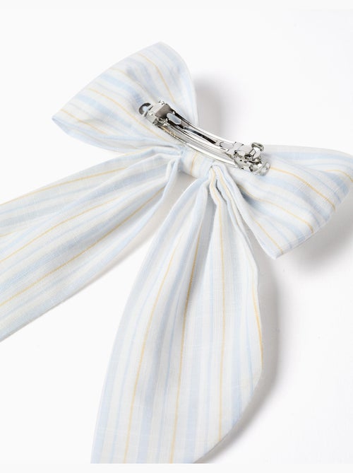 Barrette avec nœud à rayures B&S - Kiabi