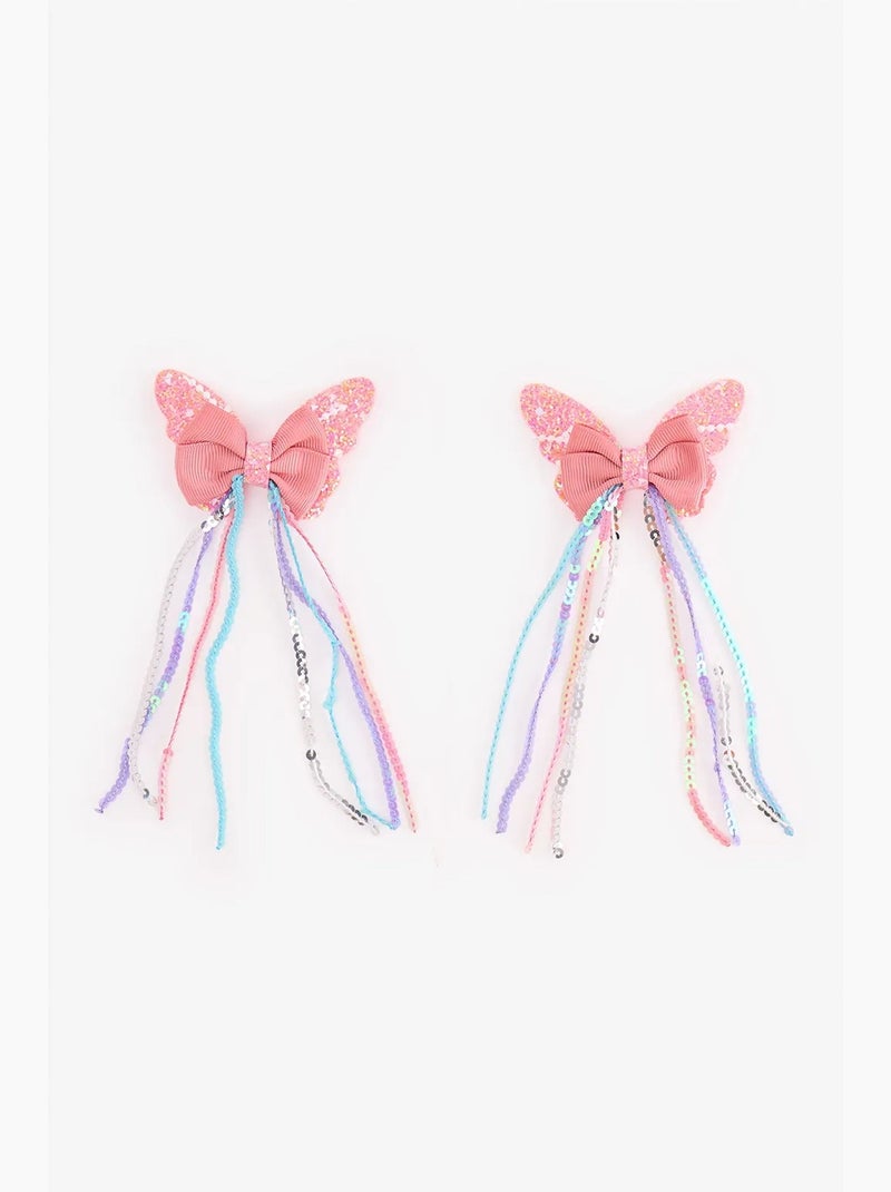 Barrette butterfly pour fille penti Rose - Kiabi