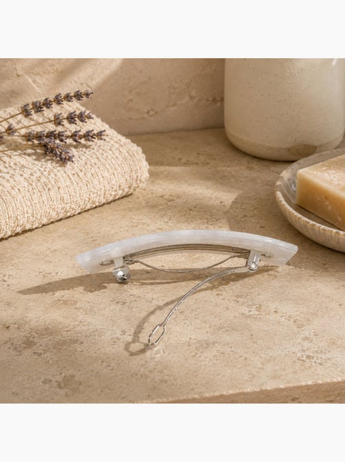 Barrette cheveux nacrée en acétate - Kiabi