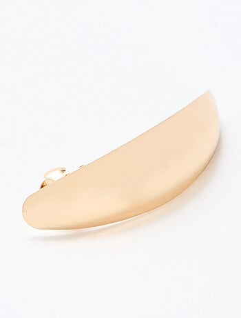 Barrette dorée à pince plate