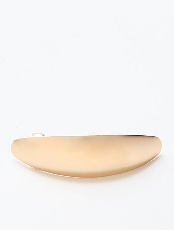 Barrette dorée à pince plate