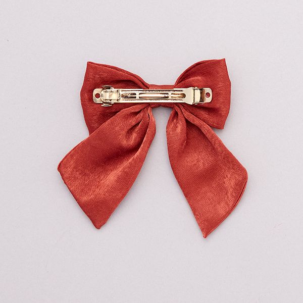 Barrette En Forme De Nœud Fille 3 12 Ans Orange Kiabi 4 00