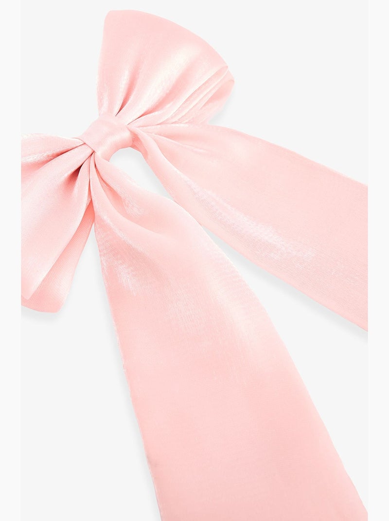 Barrette maria nœud penti Rose clair - Kiabi