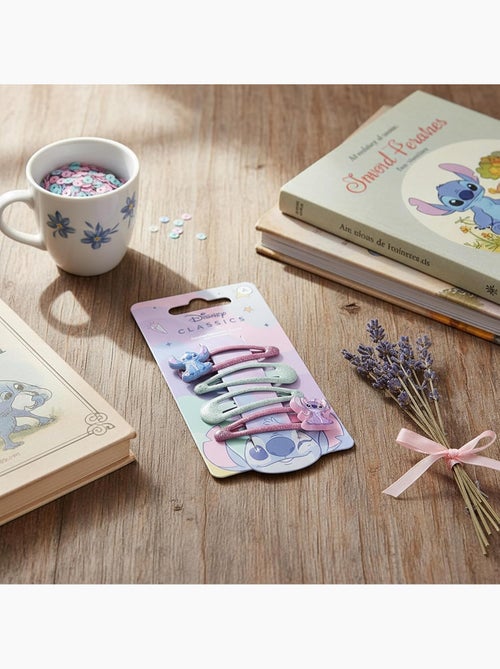 Barrettes cheveux enfant multicolores Stitch : lot de 4 barrettes - Kiabi