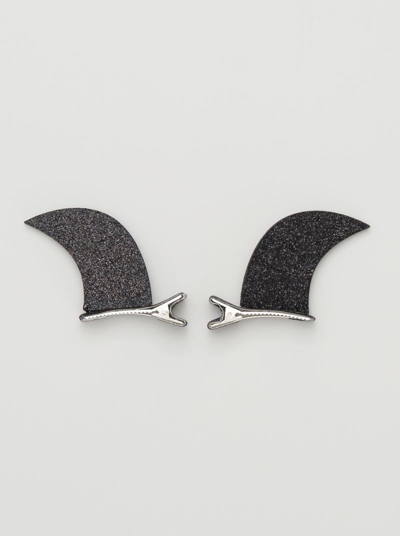 Barrettes esprit 'Halloween' noir - Kiabi