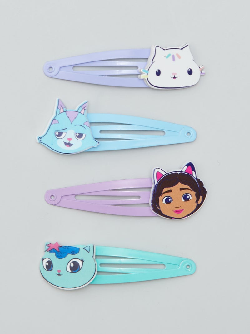 Barrettes 'Gabby et la maison magique' - Lot de 4 Rose - Kiabi
