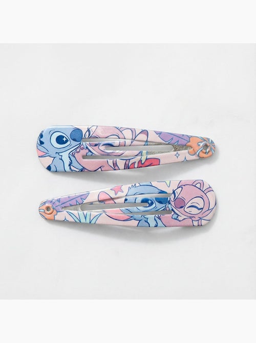 Barrettes métal antidérapantes enfant Stitch multicolores : lot de 6 - Kiabi
