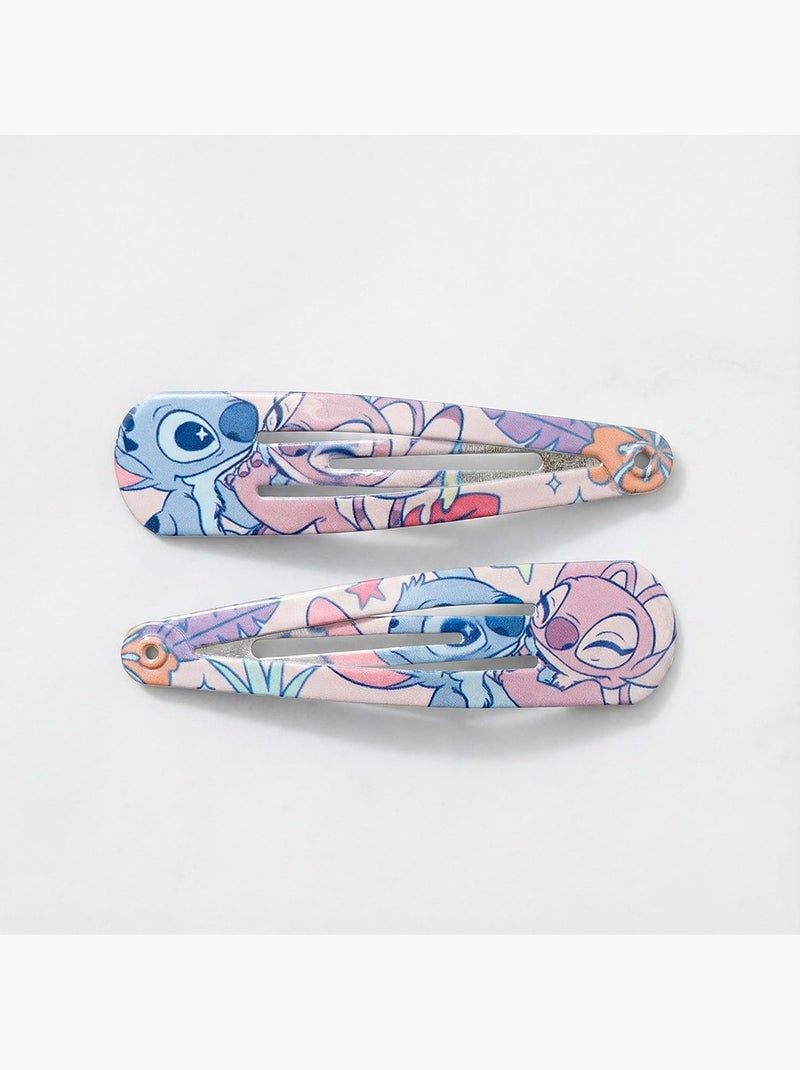 Barrettes métal antidérapantes enfant Stitch multicolores : lot de 6 Multicolore - Kiabi